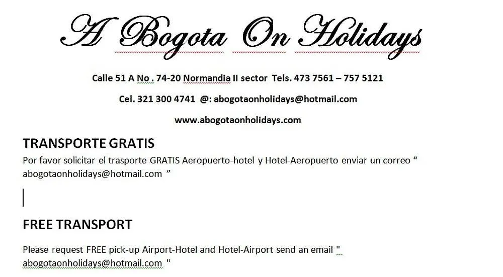 A Bogota On Holidays
